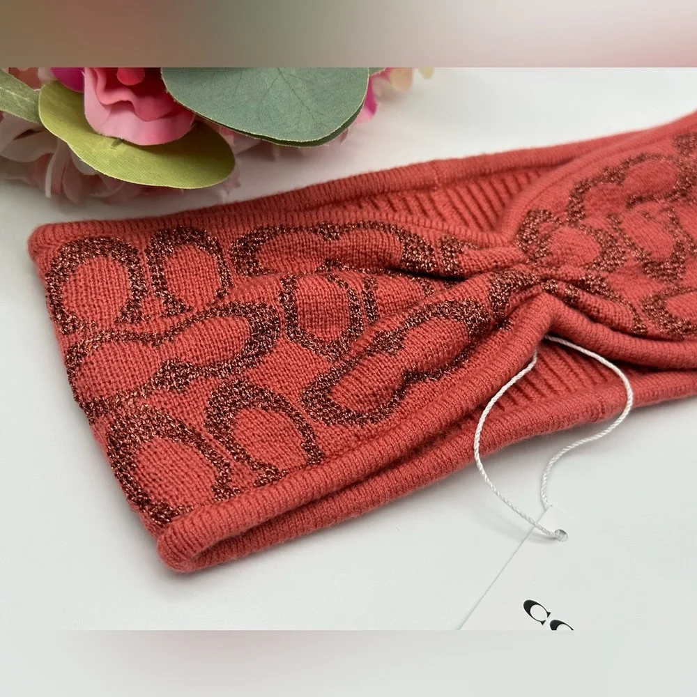Coach Signature Knit Headband